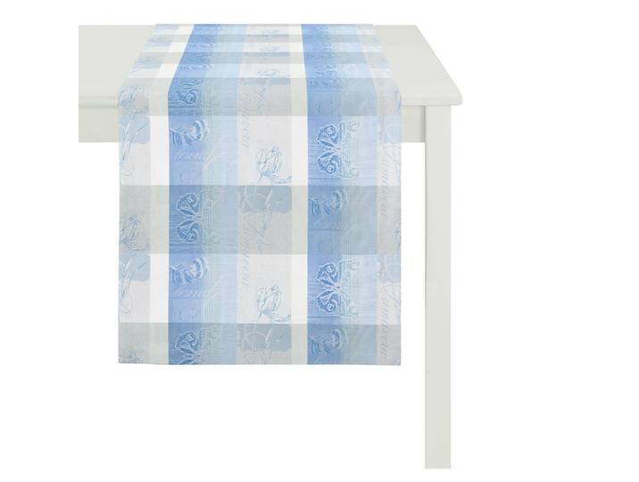 Chemin de table Summer Garden I 48 x 175 cm Bleu/Bleu