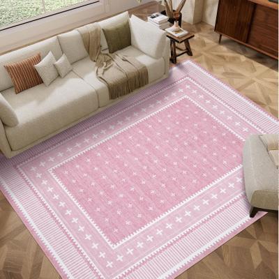 Garvee Washable Border Geometric Area Rugs for Living Room Bedroom