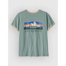 Patagonia Fitz Roy Foothills Ringer T-Shirt cover green Gr. S
