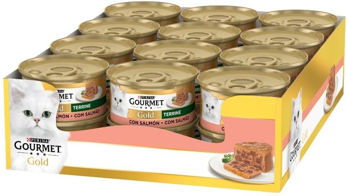 Gourmet Gold Terrine Salmão 24 uds x 85g