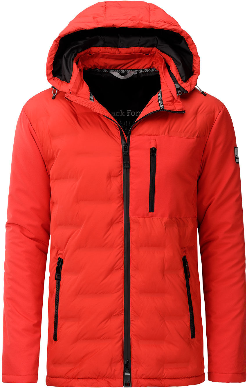 Winterjacke LPO "Justin", Herren, Gr. XXL, rot (high risk rot), Web, 100% Polyester, regular fit hüftbedeckend, abnehmbar, Jacken Winterjacke, auch in Grossen Grössen high risk rot XXL