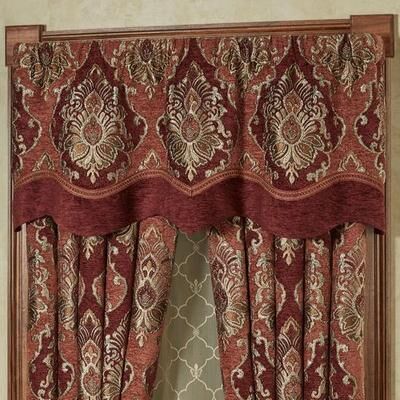 Touch of Class Ravenna Layered Valance Multi Warm 60 x 22, 60 x 22, Multi Warm