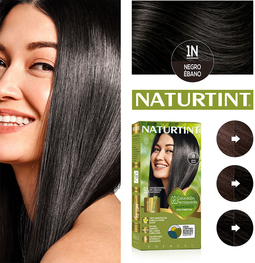 Colorant sans ammoniaque Naturtint #1N-Noir Ébène