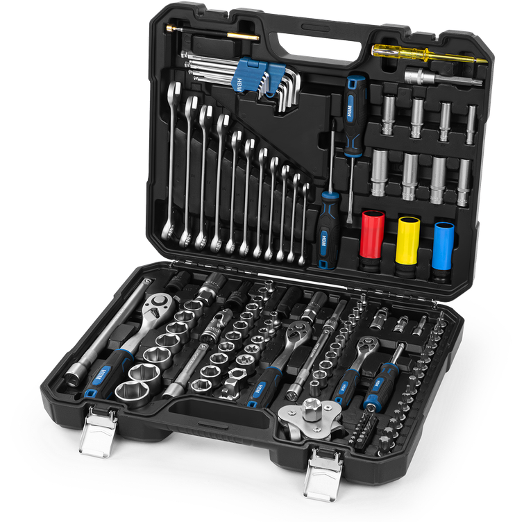 HBM coffret de douilles 128 pièces