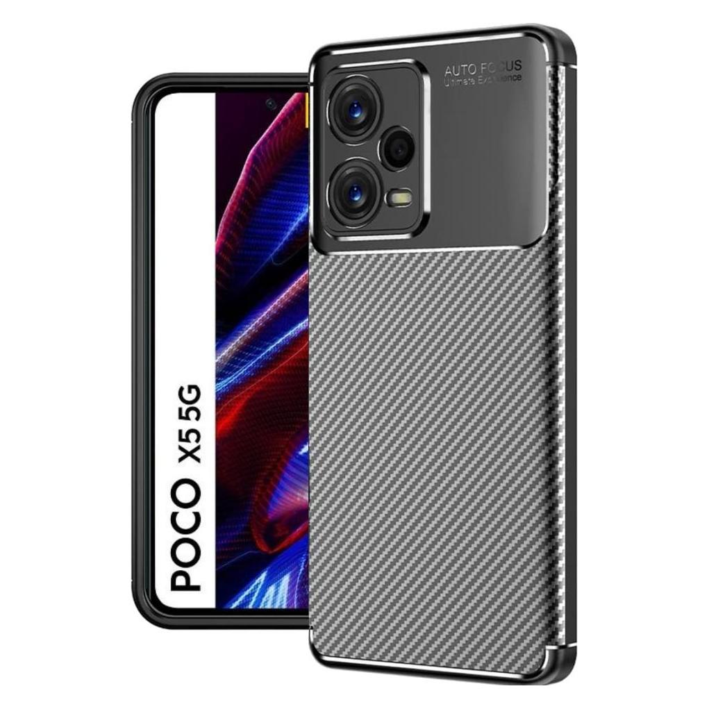 Screenguard Xiaomi Poco X5 5G Hülle Carbon Design TPU Case (Xiaomi Poco X5) (00032014)