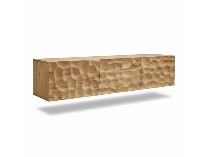 Landscape Lowboard, Akazie, Holz, Akazie, vollmassiv, Holz, 160x35x40 cm, hängend, Holzmöbel, Kleinmöbel Holz, Holzkommoden, Lowboards Holz