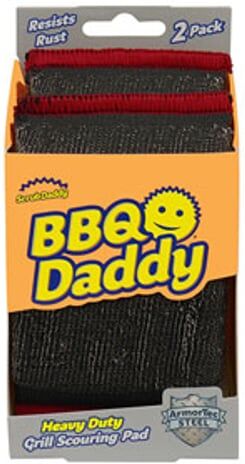 Scrub Daddy BBQ Daddy   Esfregões Scour Steel  (2 unidades)
