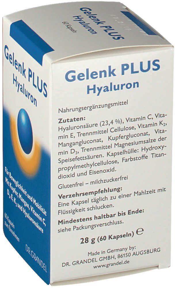 DR. GRANDEL Grandel Gelenk Plus Hyaluron Kapseln 60 St