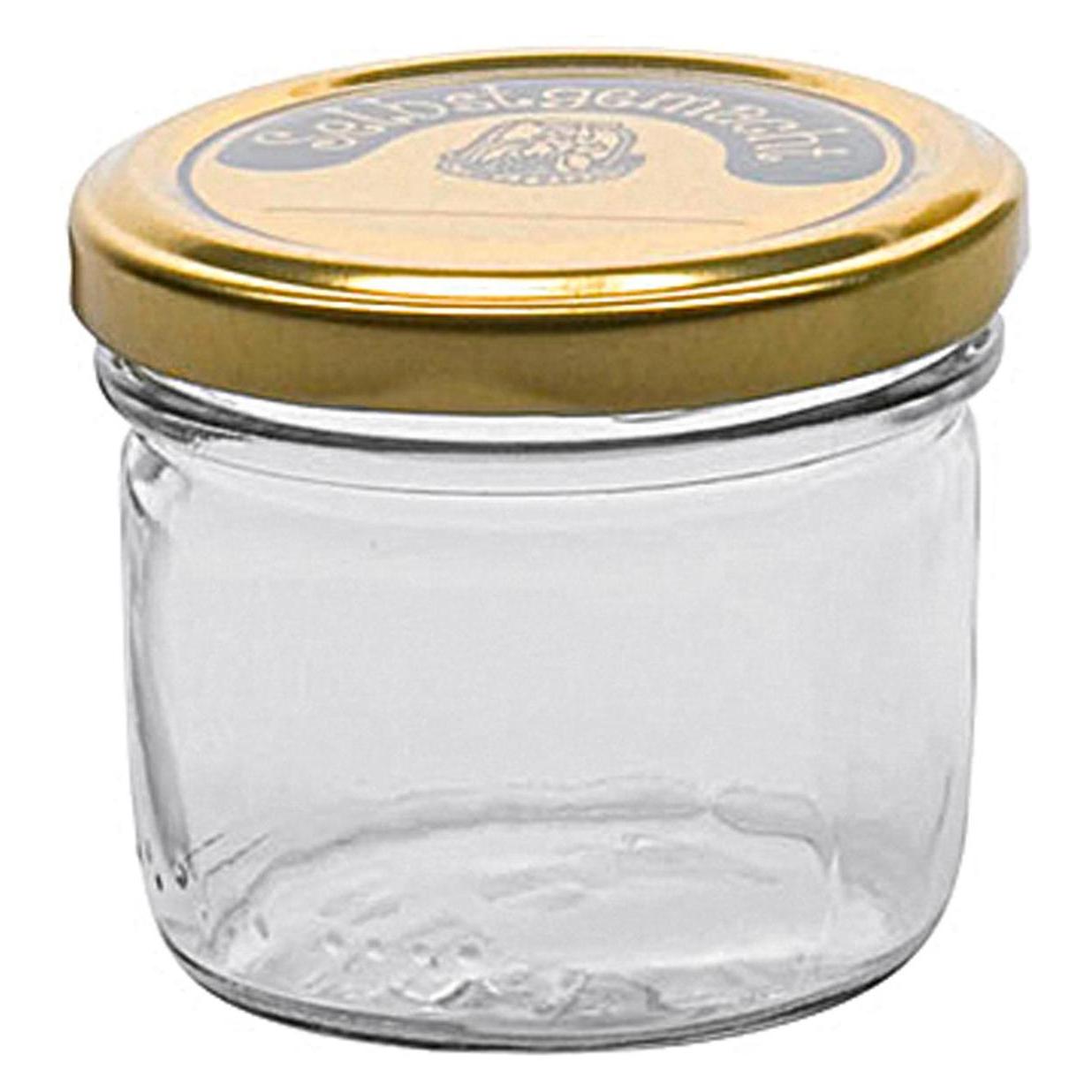 Emsy Schraubdeckelglas Sturz mit 66mm TO-Deckel selbstgemacht 124 ml 8er Pack (8 Stk., 0.12 l) (59012)