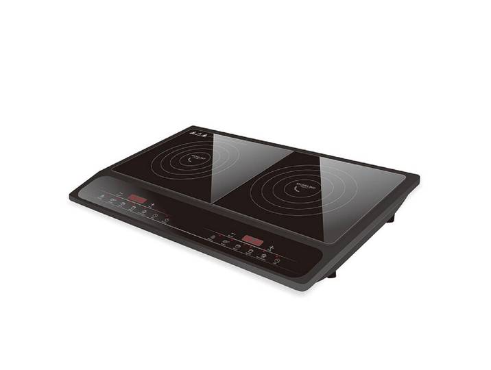 Michelino Doppel-Induktionskochplatte Induktionskochplatte 2000+1500W schwarz