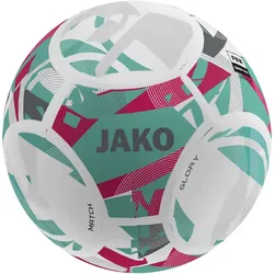 JAKO Glory Fußball Spielball 662 - weiß/rubine red/cool gray 5