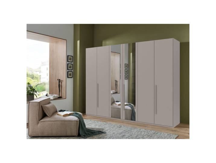 Kleiderschrank Annie Saharagrau - Griffe Saharagrau Mischholz B 270 cm