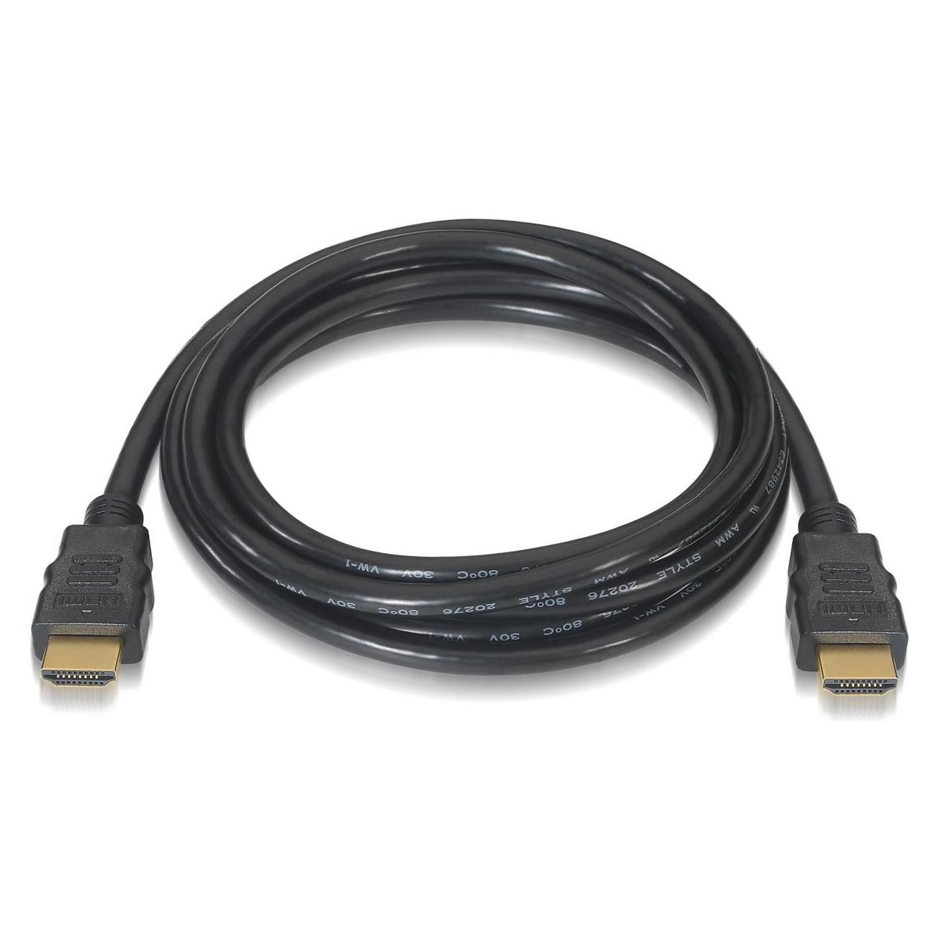 Aisens HDMI CABLE 2.0 PREMIUM(A)M TO HDMI(A)M 0.5 M 0.5 M/male-TO-MALE high-SPEED/HIGH/4K/18GBPS/BLACK A... (0.50 m) (A120-0118)