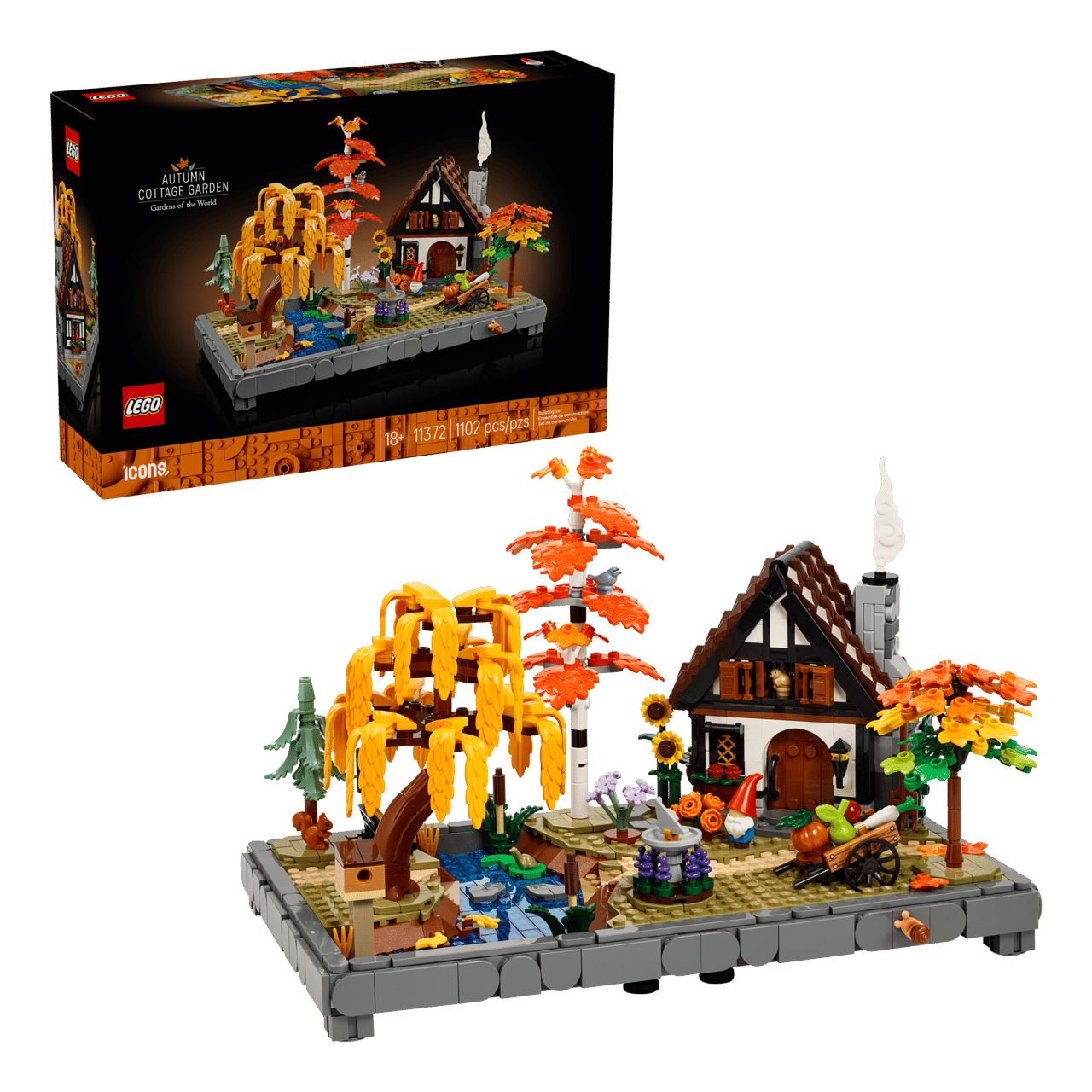 LEGO Icons 11372 Herbstlicher Landhausgarten