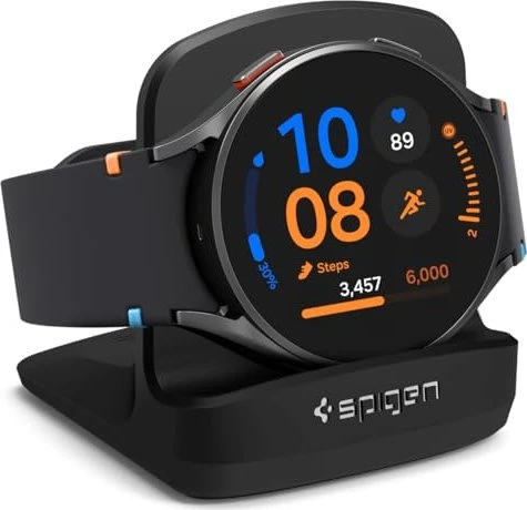 Spigen S352 Night Stand Black Samsung Galaxy Watch 3/4, 4 Classic, Watch Active 1/2