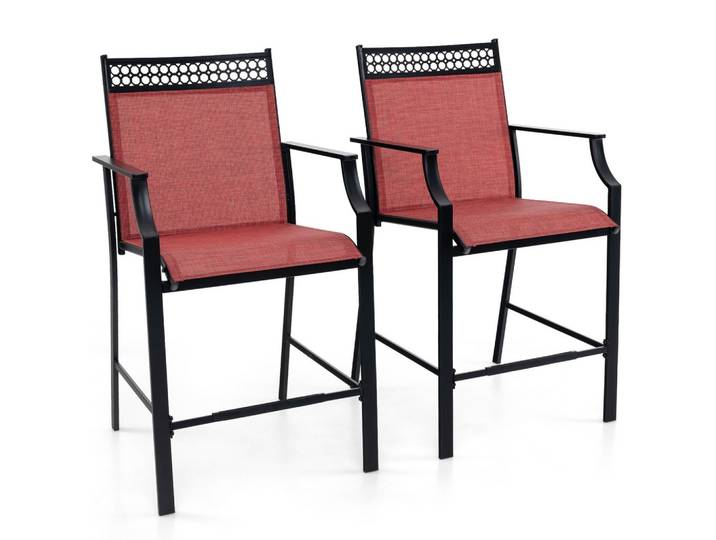 GARTENSTÜHLE Rot(2er-Set)