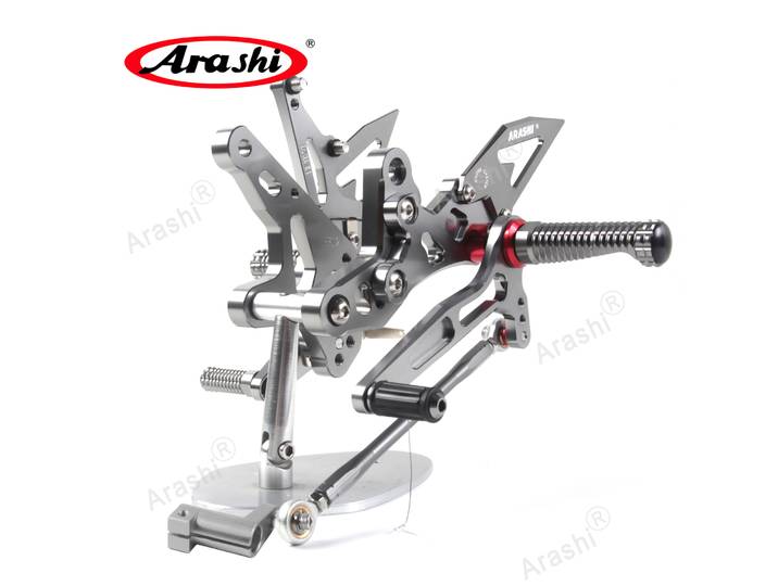 Arashi V2.2 Rearset pour KAWASAKI Ninja 500 / Z500 / ABS 2024 2025 inversé / GP Shift CNC repose-pieds réglables repose-pieds de cavalier