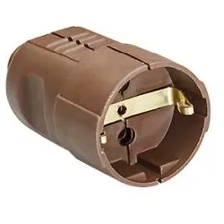 Bachmann 912.470 Schutzkontaktkupplung zentral, braun 912470