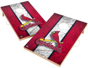 Skip's Garage Vintage St. Louis Cardinals MLB Regulation 2x4 Cornhole Set