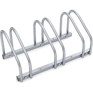 Monzana Fahrradständer 108213, Boden-/ Wandmontage / freistehend, Einstellparker, Breite 84cm, für 3 Fahrräder