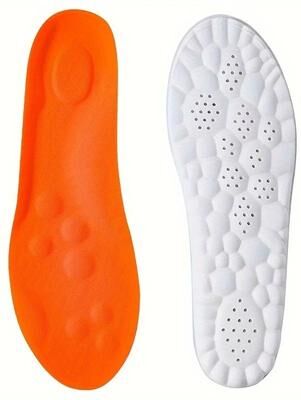 Uplift Essentials High Elasticity Latex Orthotic Sport Insoles orange 11 12