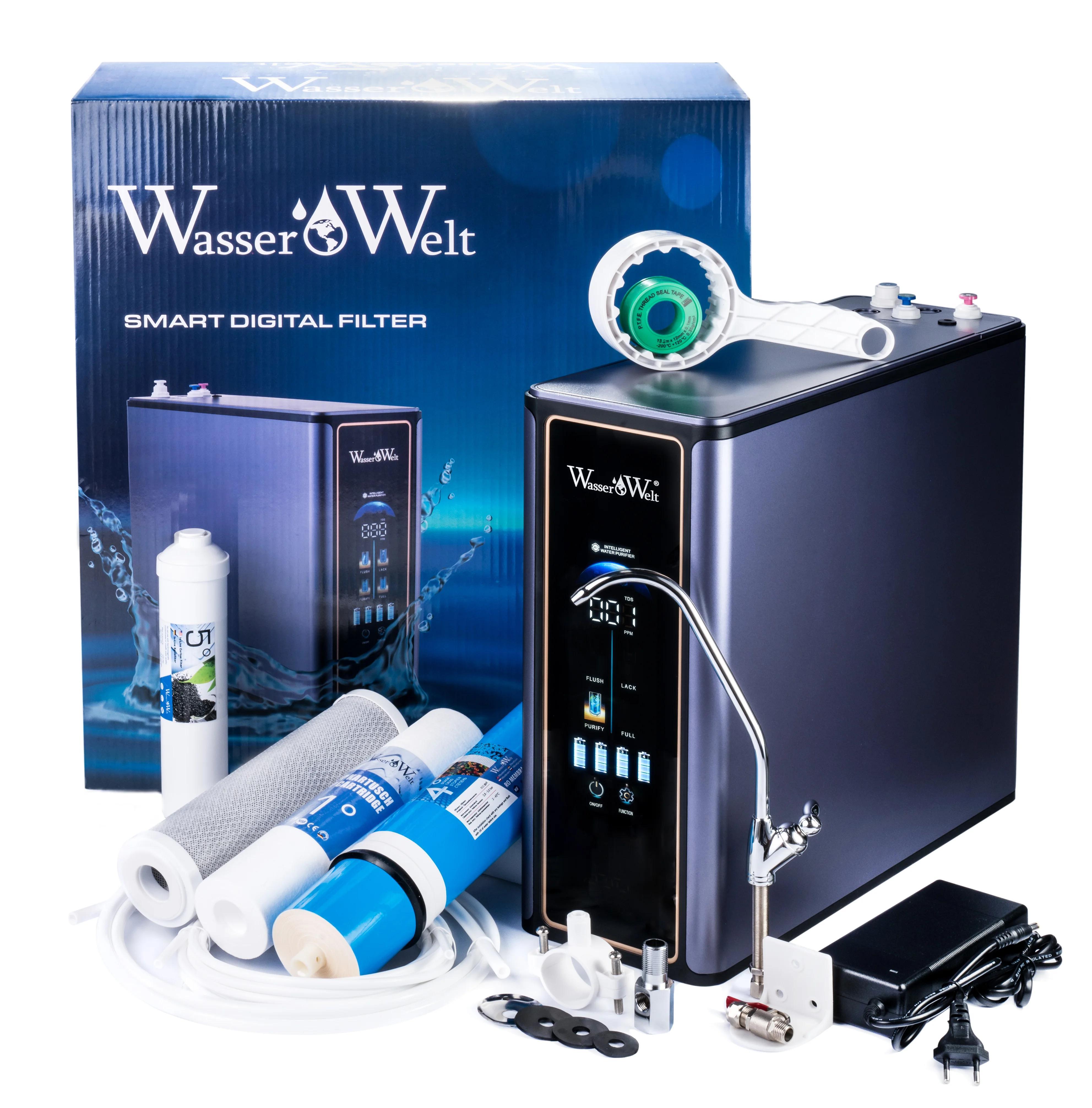 Wasserfilter Umkehrosmoseanlage 800 GPD ohne Tank mit Pumpe
