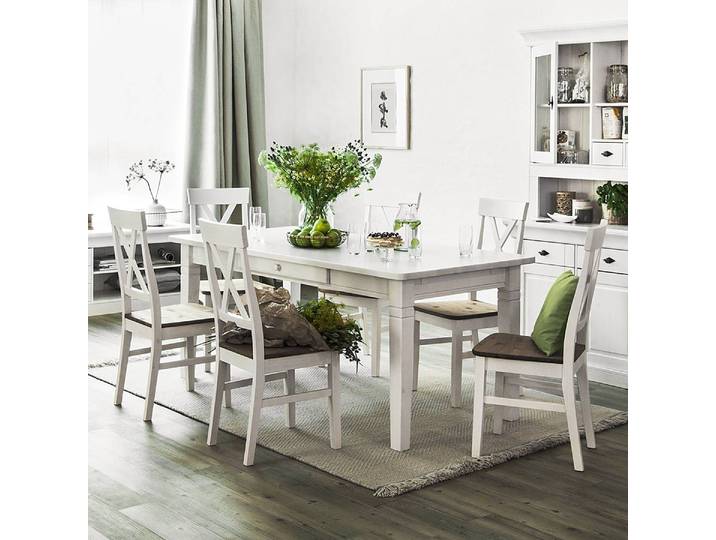 Table II 180 x 90cm Avec 2 plateaux à emboîter Blanc/Epicéa blanc