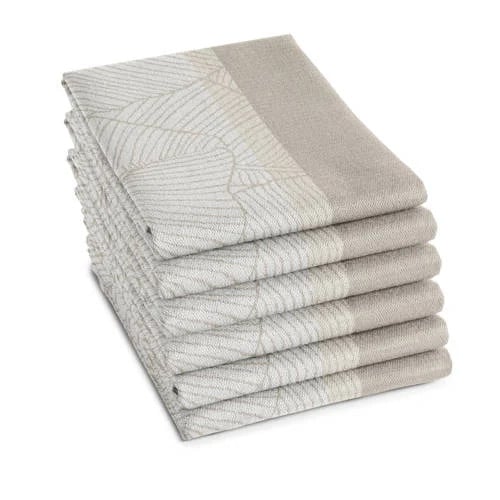 DDDDD Barrier theedoek off-white set van 6