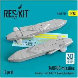 ResKit TAURUS missiles (2 pcs) (Tornado, F-15, F/A-18, Gripen, Eurofighter) (3D Printed)