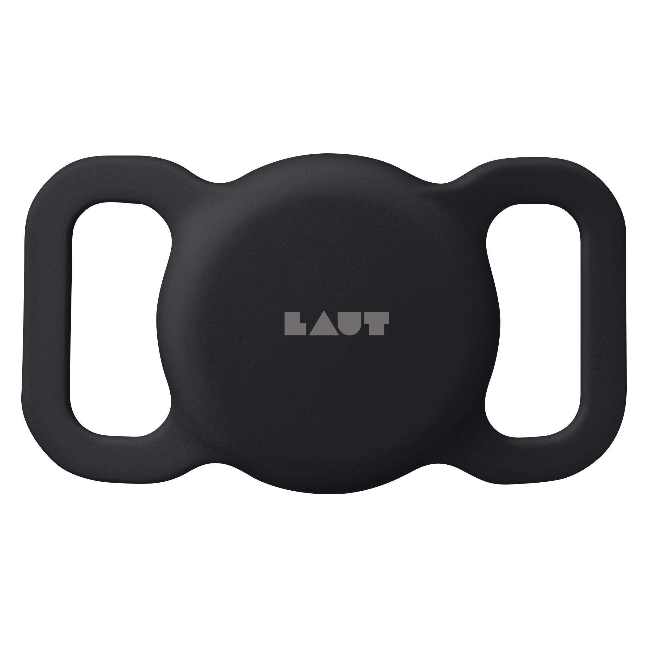Laut PET TAG Case für Apple AirTag, Hundehalsband Halterung, Schwarz, Schwarz, AirTag (L_AT_PT_BK)