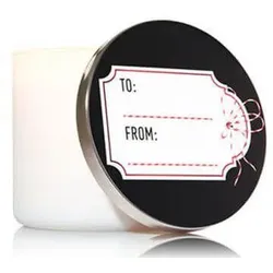 3 Wick Candle Lid Magnet - To, From