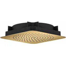 Hansgrohe AXOR Citterio C Kopfbrause 270/270 1jet EcoSmart Deckenintegriert, Brushed Gold Optic, 270 x 270 mm, Rain Strahl, 6,8 l/min Durchfluss