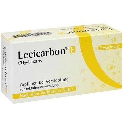 Lecicarbon E CO2 Laxans Erwachsenensuppositorien 100 St Erwachsenen-Suppositorien