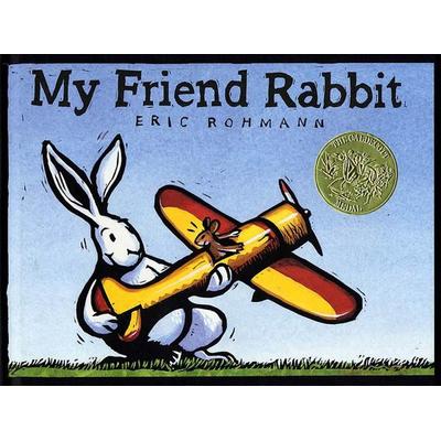 My Friend Rabbit, Gebundene Ausgabe von Eric Rohmann, Roaring Brook Press, 978-0-7613-1535-3