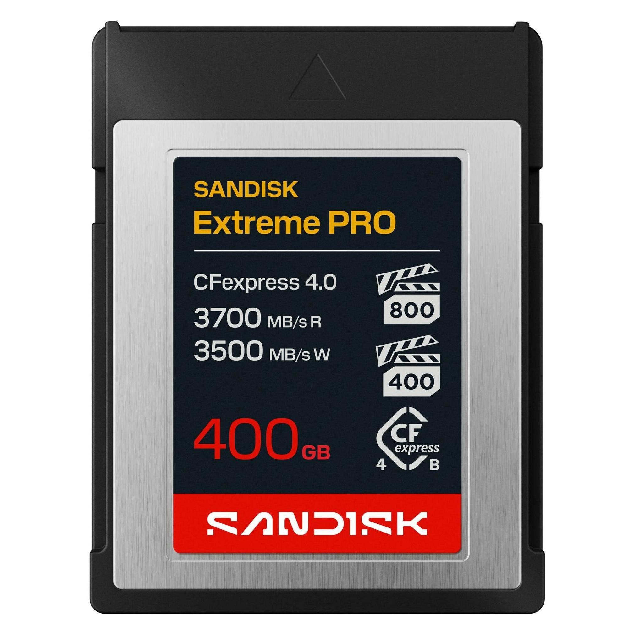 Sandisk CFexpress 4.0 Type B Cards PCIe4 (400 GB, CFexpress, CFexpress Typ B) (SDCFEB-400G-GN4NN)