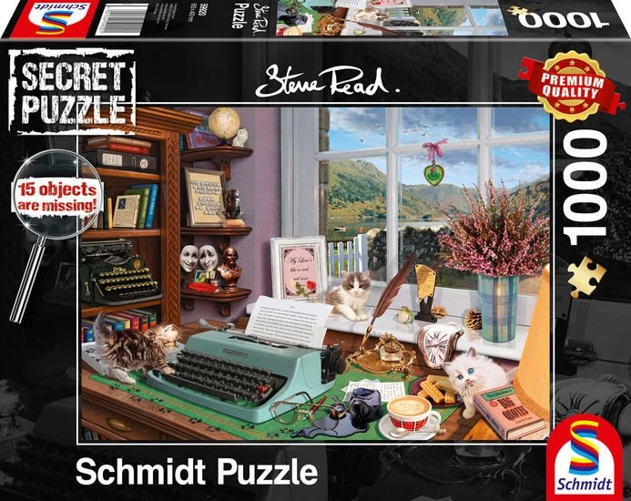 Schmidt Spiele Puzzle Steve Read: Am Schreibtisch (Secret Puzzle)