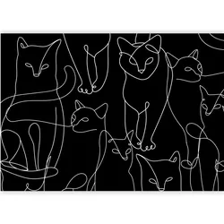 Artgeist, Tapete, Fototapete - Cat Habits - First Variant (250 x 175 cm)