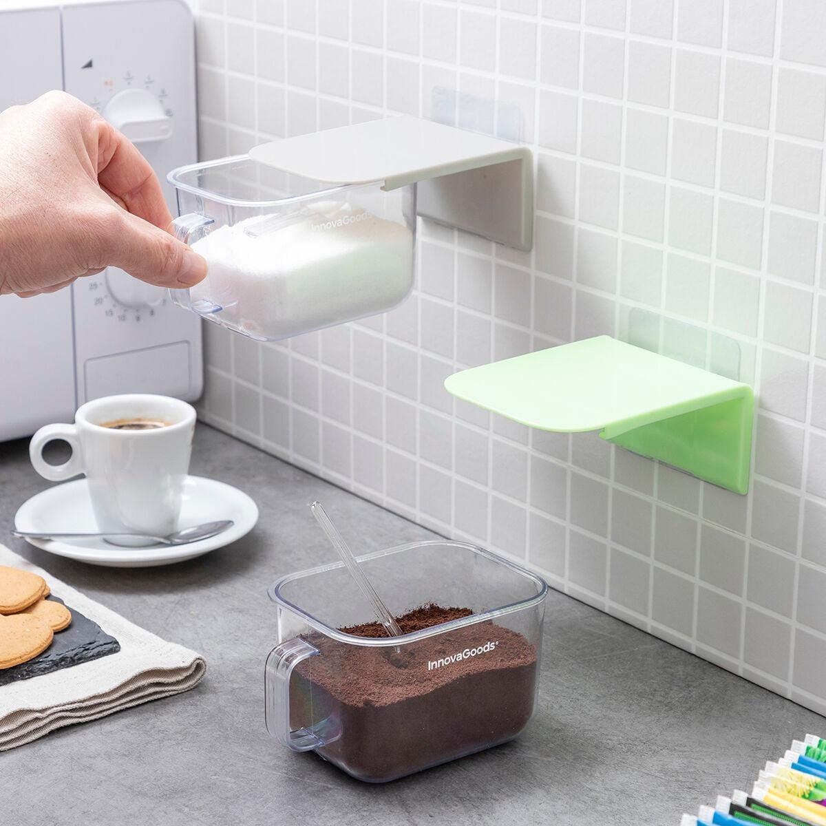 InnovaGoods Verwijderbare keukenaccessoires met lijm, 2 stuks