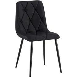 CLP Esszimmerstuhl Clairton Stoff - Farbe: schwarz, Material: Stoff