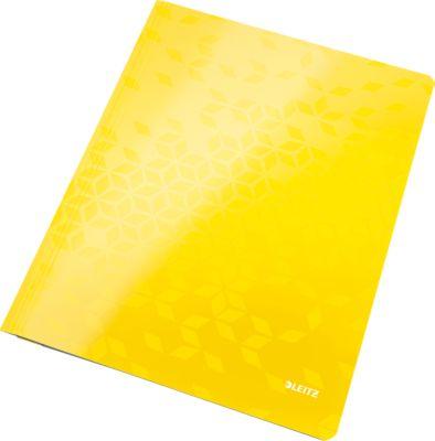 LEITZ® Eckspannmappe WOW, DIN A4, 3 Schutzklappen, gelb