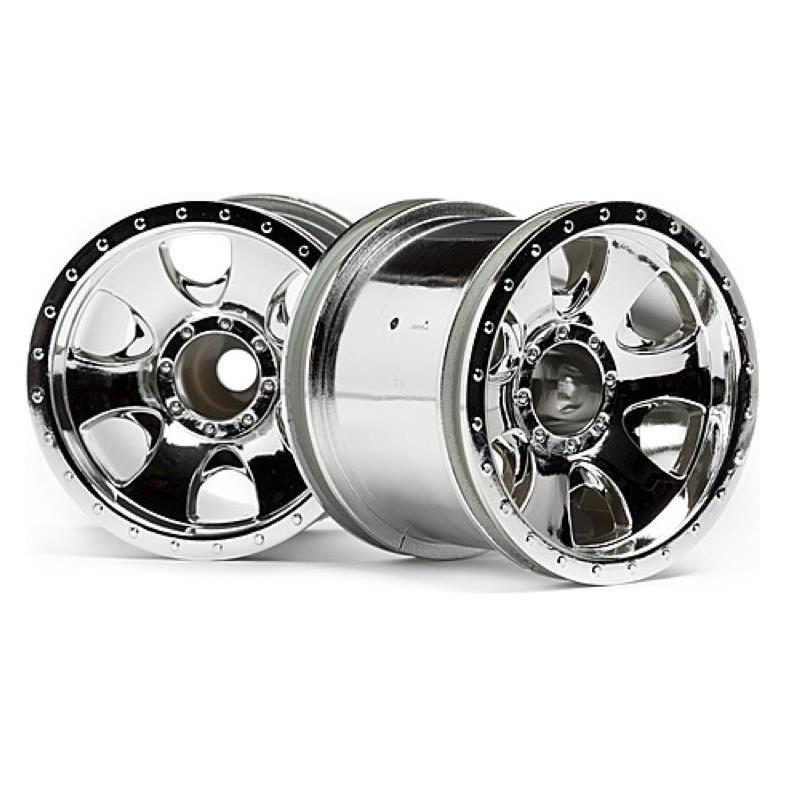 HPI WARLOCK WHEEL CHROME (2.2in/2pcs) (106722)