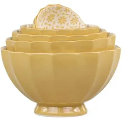 Chic Antique Arés Schüssel 5er-Set, H9/D15,5 cm, antik honig