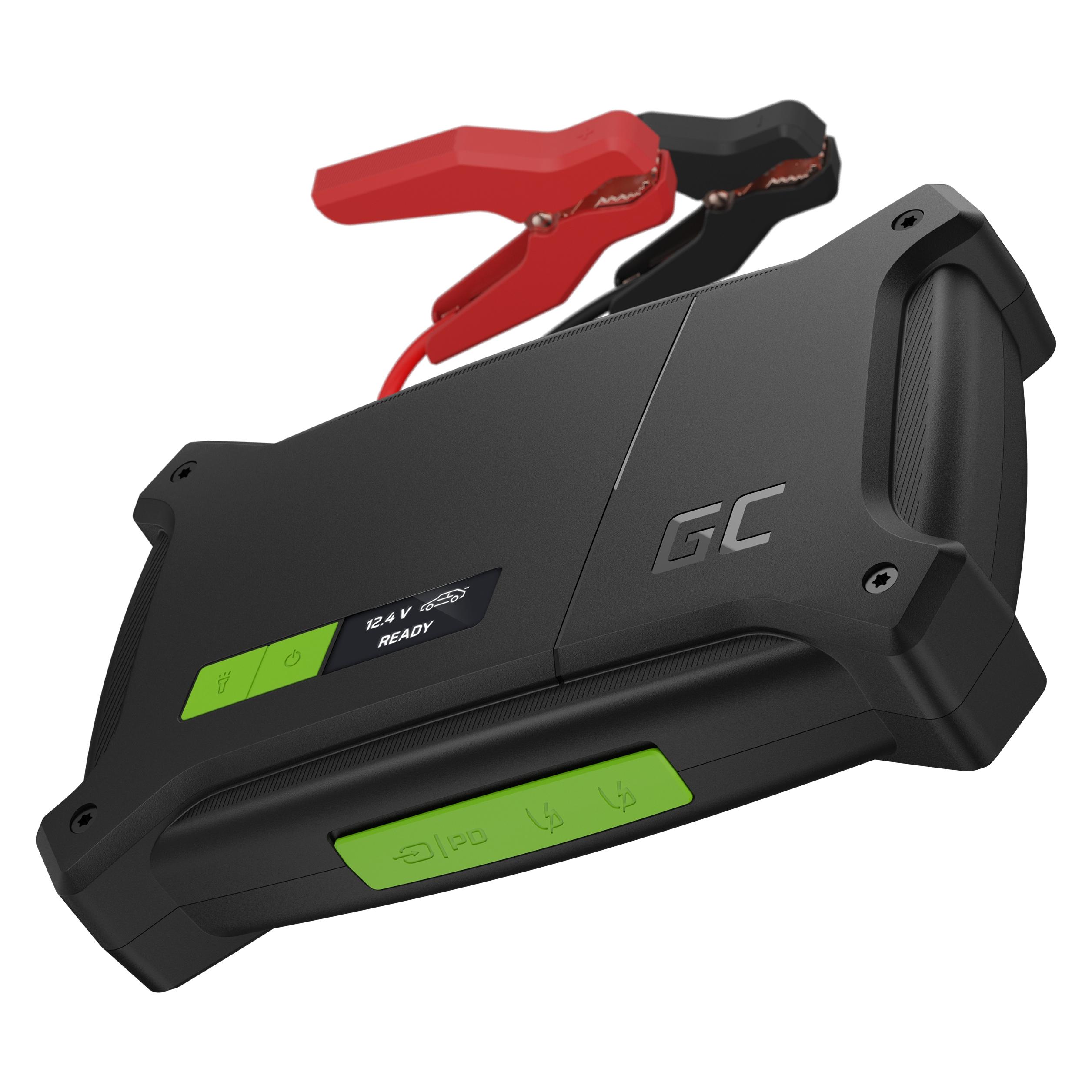 GreenCell Ladegerät und Starthilfe Powerbank (16000 mAh, 80 W, 59.20 Wh) (GC-CJSGC01)
