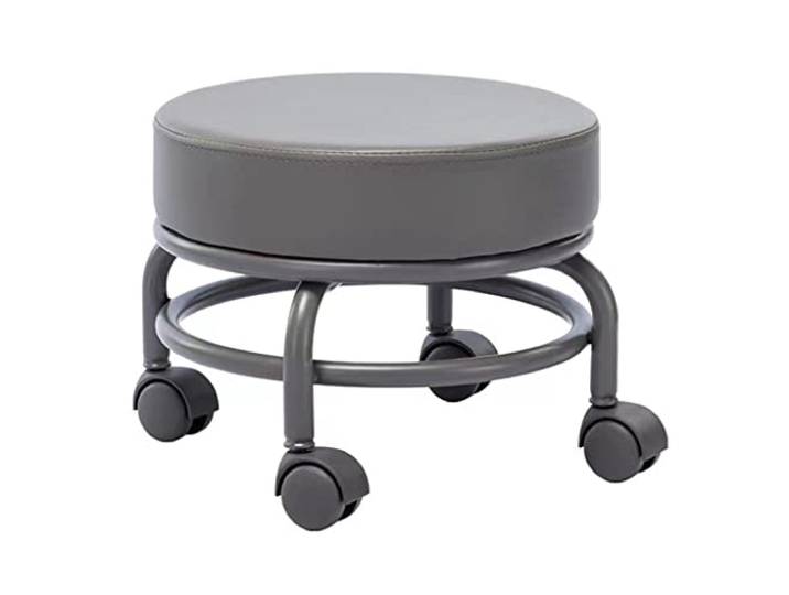 JFGCTYHXY Hocker mit Rollen, Tragkraft 550 Pfund Ottomane, Rollsitz, Kurze Rollfußhocker