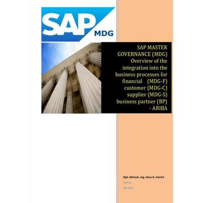 SAP Master Data Governance - Overview of the integration into the business processes for - financial (MDG-F) - customer (MDG-C) - supplier (MDG-S) -