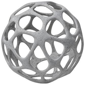 Mercana Spiro 6L x 6W Off-White Hollow Decorative Orb