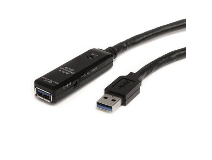 StarTech.com Câble d'extension USB 3.0 actif 3 m - M/F, 3 m, USB A, USB A, USB 3.2 Gen 1 (3.1 Gen 1), Noir USB3AAEXT3M