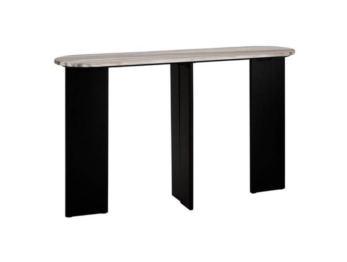 Console en Marbre  Mathilde  140cm Noir & Gris