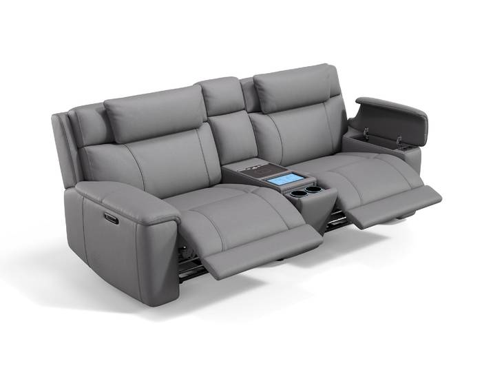 Kinosessel RAVELLO 2er Leder Heimkinosessel Echtleder Kinosofa mit Massage & Sitzheizung Sofa Couch