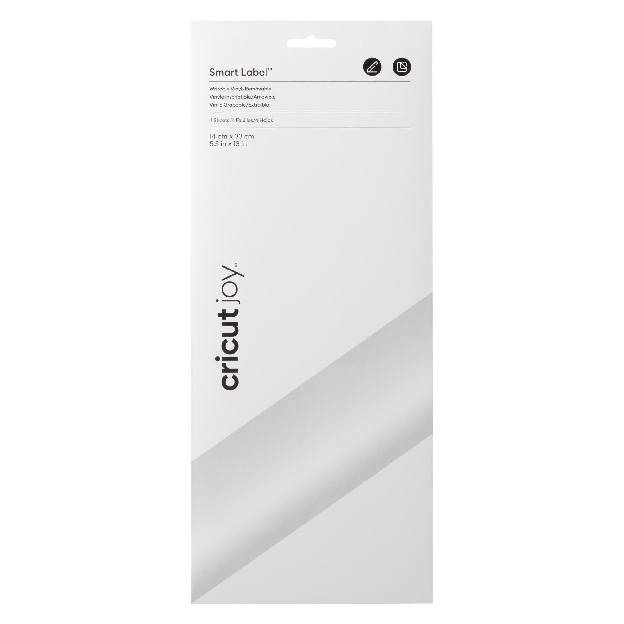 Cricut Smart Vinyl Removable Joy 14x33cm 4 sheets Writable White (P) (2010001)